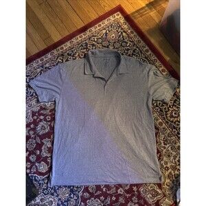 True Classic Men's Gray Short Sleeve Polo Size xl